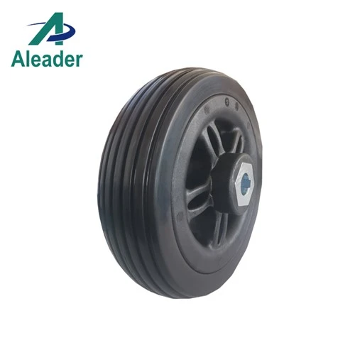6x2 OEM ソリッド PU ホイール (前輪用)